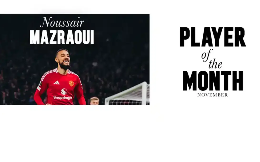 Noussair Mazaoui wyróżniony przez kibiców Manchesteru United